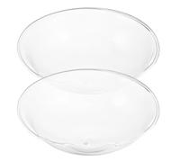 BESPORTBLE Lot de 2 Coupelles en Verre Transparentes pour Brûleur à Cire Plateau de Rechange Forme Chapeau Compatible Huiles Essentielles et Fondants Parfumés Accessoire Aromathérapie