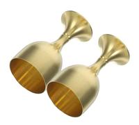BESPORTBLE Lot de 2 Coupes D'offrande en Laiton Brossé, Style Antique, Hauteur 5,5 Cm, Diamètre 3 Cm, Multifonctionnelles pour Décoration Zen, Cérémonie Bouddhiste et Usage Domestique