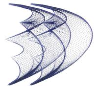 BESPORTBLE Lot de 2 Filets de Pêche Décoratifs Muraux 1X2M Bleu Décoration Nautique Murale pour Fête Thème Plage Ornement Poisson pour Salle de Bain et Événement Estival