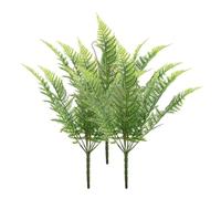 BESPORTBLE Lot de 2 Fougères Artificielles 9 Têtes 50 CM en Plastique Réaliste Vert Naturel Plantes Décoratives sans Entretien pour Maison Bureau et Mariage Décoration Festive Solide
