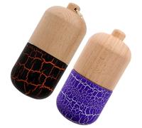 BESPORTBLE Lot de 2 Jouets Kendama Pilule en Bois Corde Jouets Éducatifs de Coordination Œil-Main pour Garçon et Filles Jeu à Lancer et Attraper Couleurs Aléatoires Couleur Aléatoire