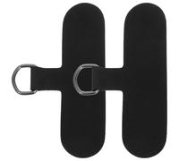 BESPORTBLE Lot de 2 Languettes Transparentes pour Dragonne de Téléphone Patchs Universels en Tissu Durci Noir Accessoires Compatibles avec Smartphones Sécurisation et Usage Quotidien