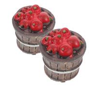 BESPORTBLE Lot de 2 Miniatures Bonsaïs Simulés Décoratifs en Pot, Modèles Miniatures pour Décoration de Maison de Poupée, Accessoires pour Micro-Jardin et Décorations de Mini-Maison