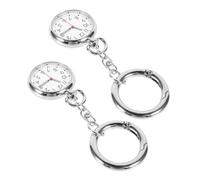 BESPORTBLE Lot de 2 Montres Infirmière Électroniques Suspendues, Acier Inoxydable, Chronométrage Précis, Unisexe, pour Examens Étudiants et Usage Professionnel Médical, Format Compact