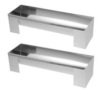 BESPORTBLE Lot de 2 moules à gâteaux en acier inoxydable pour la pâtisserie - Moule à génoise en forme de U - Rouleaux de formage - à dessert suisse pour la cuisine