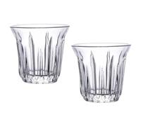 BESPORTBLE Lot de 2 Mugs Tasses Café 90 Ml Verre Transparent Résistant Haute Température pour Thé et Vin Rouge Usage Maison