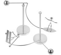 BESPORTBLE Lot de 2 Ornements D’Équilibre en Métal Argenté Jouets de Bureau Décoratifs Surf et Ski Décoration Intérieure Moderne et Équilibrage Physique pour Salon et Bureau