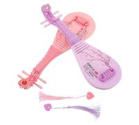 BESPORTBLE Lot De 2 Ornements Musicaux Photo Luth Chinois Jouets pour Bébé Instruments De Musique Miniatures Accessoires pour Vêtements Hanfu