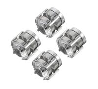 BESPORTBLE Lot De 2 Paires Boucles D’oreilles Femme à Clip En Acier Inoxydable Zircon Sans Perçage, Légères Confortables Pour Toutes Occasions, Fermoir Magnétique, Style Élégant Acier Gris