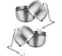 BESPORTBLE Lot de 2 Passoires à Thé Petites en Acier Inoxydable 304, Boules de Filtration Résistantes à Haute Température, Infuseurs Pratiques pour Thé en Vrac, Usage Maison et Bureau