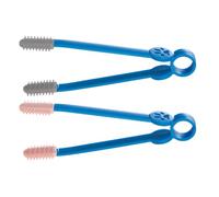 BESPORTBLE Lot de 2 Peignes Doux Yeux de Chats et Chiens, Brosse de Toilettage en Matériau Souple et Sûr, Outil Pratique pour Éliminer les Taches Lacrymales et Poils Morts, Accessoire