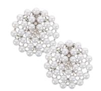 BESPORTBLE Lot de 2 pinces à chaussures en fausses perles, amovibles, avec boucle en forme de fleur et strass, pour foulards, broches, talons, sandales, sabots, baskets