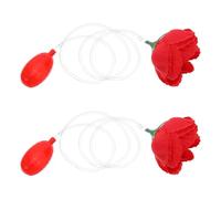 BESPORTBLE Lot de 2 Pistolets à Eau en Forme de boutonnière Rose Rouge, Jouet farceur et pour Le 1er Avril, Accessoire de Blague Original pour Noël, Mariage et fêtes.