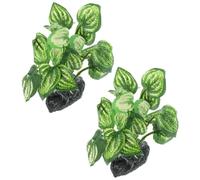 BESPORTBLE Lot De 2 Plantes Artificielles Décoratives pour Aquarium Tropical Pot De Fleurs Flottant Submersible Panier De Plantes pour Aquarium Terrariums Ornements D'Aquarium