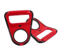BESPORTBLE Lot de 2 Poignées de Transport Antidérapantes pour Seaux D'eau 19l en Polypropylène, Lève-bouteilles Ergonomiques Rouge Feu et Noir, pour Maison, Bureau et Activités Extérieures
