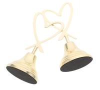 BESPORTBLE Lot de 2 Porte-Cartes en Métal Doré de Cœur 10 CM Pinces Porte-Noms et Porte-Numéros de Table pour Mariage Décoration Saint-Valentin et Organisation D’Événements