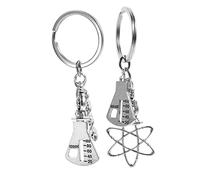 BESPORTBLE Lot de 2 porte-clés ADN Porte-clés Microscope pour Appréciation des Enseignants Microscope Porte-clés Chimie Bijoux Étudiants Fournitures de fête