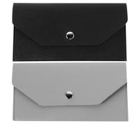 BESPORTBLE Lot de 2 Portefeuilles en PU pour Femme, Porte-Monnaie, Porte-Cartes, Organiseur d'argent, Trousse à Crayons Portable pour Femmes et Filles, pour Les Rencontres, Le Shopping et Les Voyages