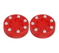 BESPORTBLE Lot de 2 Rollers de Hockey en Plein air Puck Street Hockey intérieur Hockey sur Glace Puk Green Biscuit Hockey Puck Pro Puck Roller Hockey Jeu d'entraînement