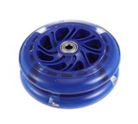 BESPORTBLE Lot De 2 Roues De Trottinette Électrique Motorisée Élastiques Apollo Roulements Clignotants Roues De Skateboard Pneus De Brouette Chariots Buggy Hoverboard Bleu Pu