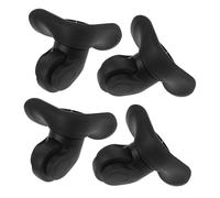 BESPORTBLE Lot de 2 Roues Silencieuses Pivotantes pour Valise - Kit de Remplacement - Grandes roulettes Noires Robustes pour Bagages de Voyage - Accessoires Pratiques pour Chariot Valise