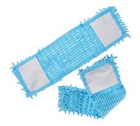 BESPORTBLE Lot De 2 Serpillères en Microfibre Réutilisables pour Le Nettoyage des Sols - Texture Chenille - Couleur Rouge Et Bleu Taille Standard Parfaites pour Un Nettoyage Efficace