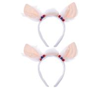 BESPORTBLE Lot de 2 serre-têtes oreilles d'alpaga mignons - Accessoire de coiffure animal pour cosplay et fête - Joli serre-tête oreilles d'animal pour costume, accessoires de coiffure sur
