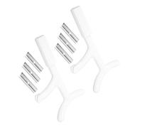 BESPORTBLE Lot de 2 Sets de Outils pour Retirer et Nettoyer Les Empennages de Flèches Grattoirs Blancs Multifonctions Compatibles Carbone et Bois Accessoire Essentiel pour Entretien et