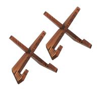 BESPORTBLE Lot de 2 Supports de Lecture en Bois Charbon, Porte-recettes Inclinés Cuisine et Bureau, Support Polyvalent pour Fiches de Recettes, Livres et Tablettes, Rangement Comptoir