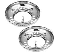 BESPORTBLE Lot De 2 Supports De Wok Coupe-vent Pour Cuisinière À Gaz En Acier Inoxydable Économie Dénergie Installation Facile