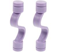 BESPORTBLE Lot de 2 Supports Magnétiques de Porte pour Lave-linge à Chargement Frontal, Butée de Porte Ventilée en Plastique Violet, Clips Amovibles Anti-odeurs, Accessoire pour Buanderie
