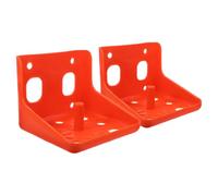 BESPORTBLE Lot de 2 Supports pour Blocs de Sel Large Ouverture, Plateau Renforcé en Métal Solide, pour Moutons et Bovins, Râtelier Stable et Facile à Nettoyer, Accessoire D’élevage