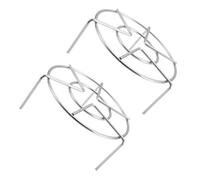 BESPORTBLE Lot de 2 Supports Vapeur Multifonction en Acier Inoxydable 15X5 CM Étagère pour Cuiseur Vapeur Cuisine Support pour Aliments Accessoires Pratiques pour Cuisson Maison