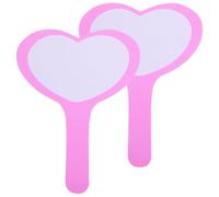 BESPORTBLE Lot de 2 Tableaux Blancs Effaçables à Sec Forme Cœur 20x28 Cm, Unilatéraux, Portables et Légers, Panneaux de Score Pratiques pour Vote et Notation en Plein Air