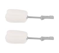 BESPORTBLE Lot de 2 Têtes de Brosse en Éponge Douce pour Biberons, Recharges Remplaçables sans Manche, Compatibles Bouteilles en Verre et Plastique, Nettoyage Tétines et Bouteilles