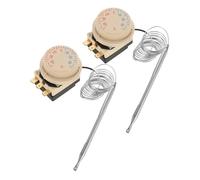 BESPORTBLE Lot de 2 Thermostats Mécaniques Réglables ±35 °C pour Réfrigérateur et Congélateur Régulateur de Température avec Bouton Molette Contrôle Précis Compatible Électroménager la