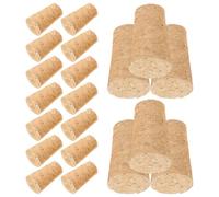 BESPORTBLE Lot de 20 Bouchons de Vin Coniques en Liège Synthétique Haute Densité, Taille 2,2 X 1,8 X 3,5 Cm, Réutilisables et Étanches pour Bouteilles de Vin Rouge, Vin Mousseux et Verre -