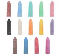 BESPORTBLE Lot de 20 craies lavables pour trottoir : craies pour allée pour enfants - Crayons de couleur sans poussière pour l'extérieur, l'école à domicile, l'allée et l'aire