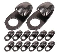 BESPORTBLE Lot de 20 Crochets Métalliques pour Lacets de Chaussures, Œillets, Boucles, Kit de Réparation pour Projets de Bricolage, Attaches pour Chaussures de Plein Air, Bottes Et Baskets