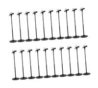 BESPORTBLE Lot de 20 Microphones pour Maison De Poupée Petits Accessoires en Plastique pour Faire Semblant De Chanter pour Jeux De Rôle Et Photographie
