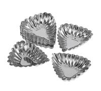 BESPORTBLE Lot de 20 Moules à Tarte en Acier Inoxydable, Moules à Pudding Multifonctions Antiadhésifs pour Muffins et Cupcakes, Cuisson Uniforme, Résistants la Chaleur, pour Pâtisserie