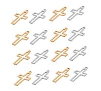 BESPORTBLE Lot De 20 Pendentifs En Forme De Croix Pour Sac En Acier Inoxydable Style Jésus Miniatures Pour Femme