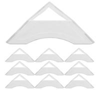 BESPORTBLE Lot de 20 Porte-Cubes Triangulaires Transparents en Plastique, Support de Collection Stable et Réutilisable, Trépied Compact pour Cubes Puzzle, Accessoire Polyvalent