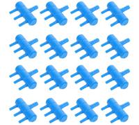 BESPORTBLE Lot de 20 Répartiteurs à 4 Sorties Bleu pour Pompe à Air Aqua Marine Vanne de Dérivation D’oxygène 8 Mm vers 4 Mm Accessoires de Régulation de Flux D’air pour Pompes à Air Aqua