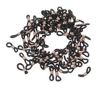 BESPORTBLE Lot de 200 Bandes Correctrices Noires en Silicone Flexibles pour Cuisse de Poulet Bébé, Ajustement Personnalisé pour Réhabilitation de Volailles et Canards