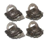 BESPORTBLE Lot de 24 Mini Cadres Photo en Bois Style Vintage Style Rustique Ovale Noir