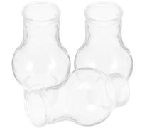 BESPORTBLE Lot de 3 Abat-Jours en Verre Rétro pour Lampe à Huile Housse de Lampe à Pétrole Résistante au Vent Décoration Vintage pour Éclairage Intérieur et Mariage Cheminée de