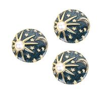 BESPORTBLE Lot De 3 Broches Soleil Et Lune En Alliage En Émail En Forme De Voie Lactée En Perles Pour Fête