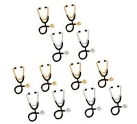 BESPORTBLE Lot De 3 Broches Stéthoscope Épingles À Boutonnière Vêtements Corsage Dessin Animé Broche Décorative Broche En Alliage Badge