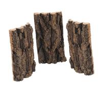 BESPORTBLE Lot De 3 Bûches Décoratives pour Aquarium Hamster Reptile Mur Écorce Accessoire
